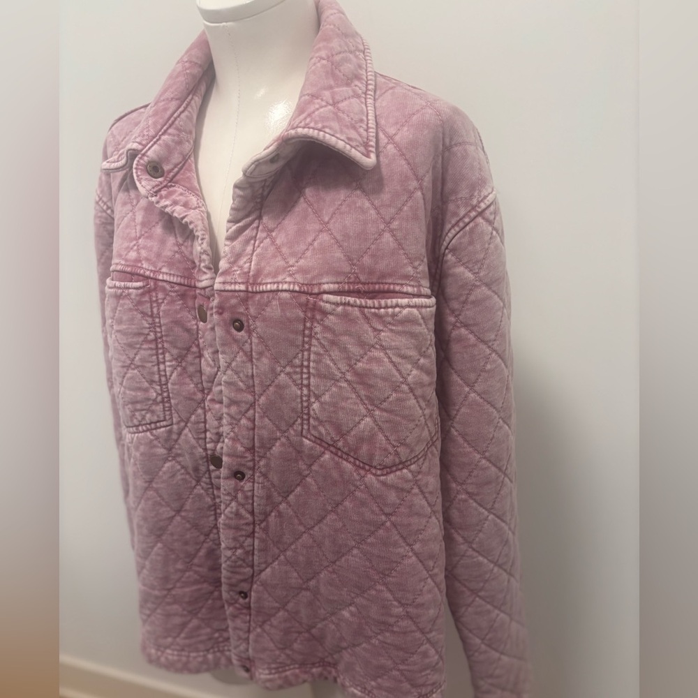 Jane And Delancy Quilted Pink Jacket - - Picture 5 of 7